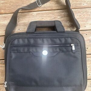 Dell Black and Silver Laptop Bag